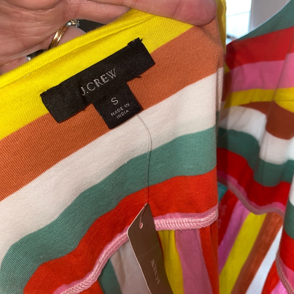 J. Crew Colorful Striped Maxi Dress NWT - has pockets!! - Picture 4 of 8